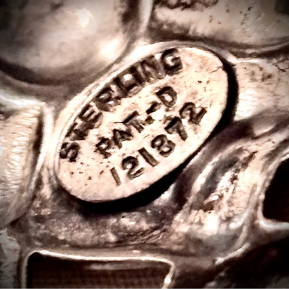 VINTAGE DANECRAFT STERLING SILVER FLORAL BROOCH designed by - VICTOR PRIMAVERA. - Picture 2 of 4